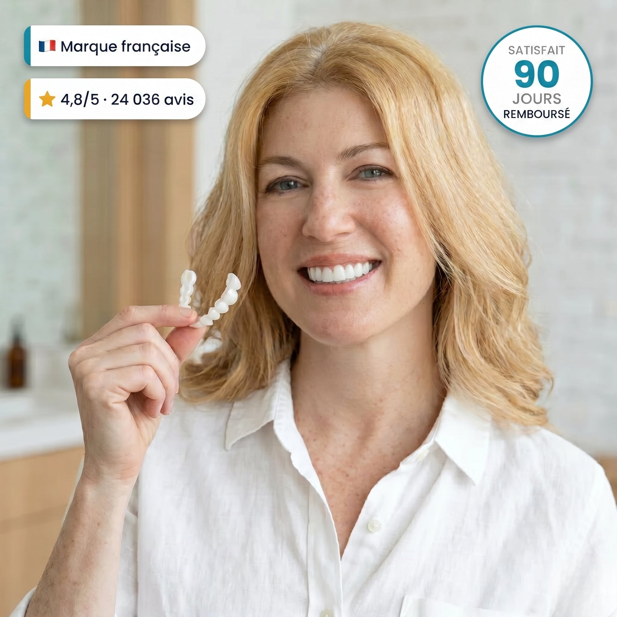 Kit complet de facettes clipsables (haut et bas) Isoria™